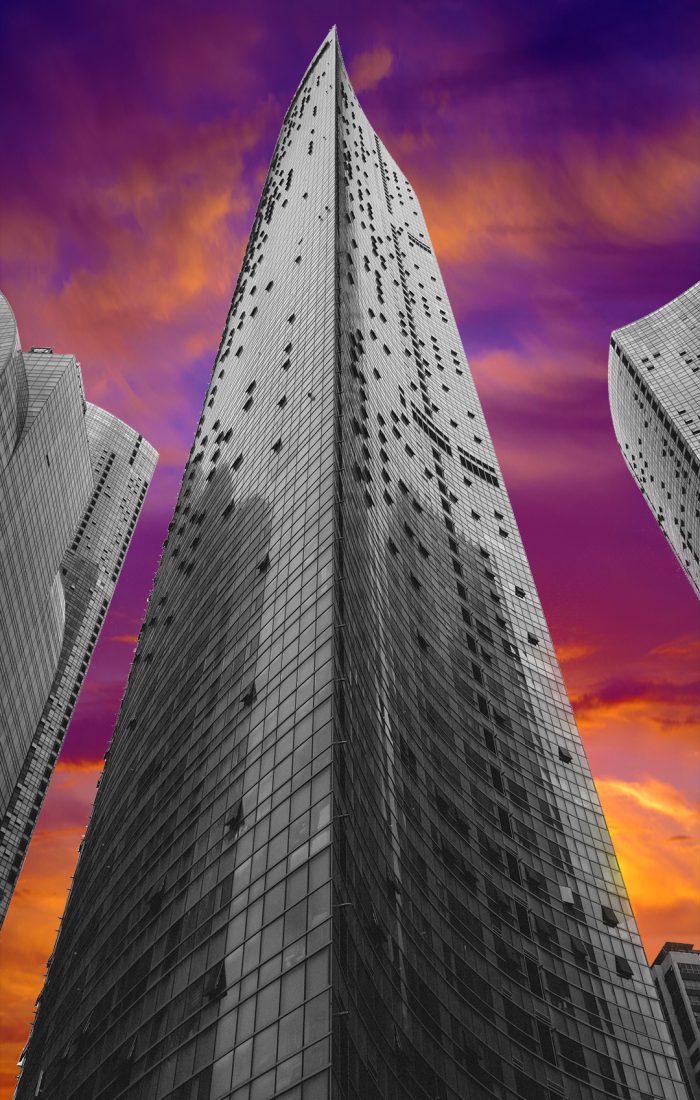 black-white-skyscrapers-big-city